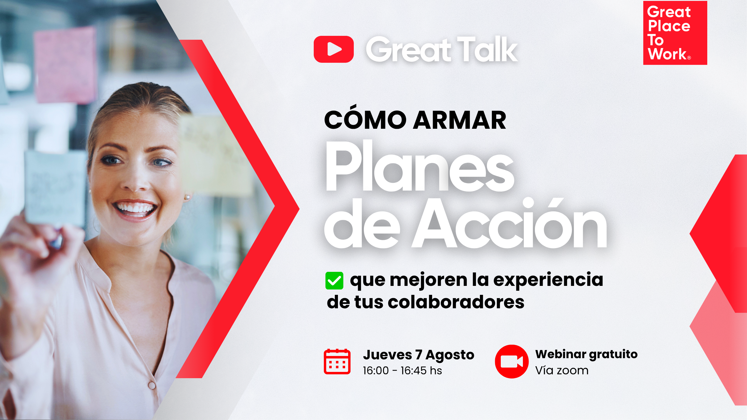 Great Talk | Cómo armar Planes de Acción que mejoren la experiencia de tus colaboradores