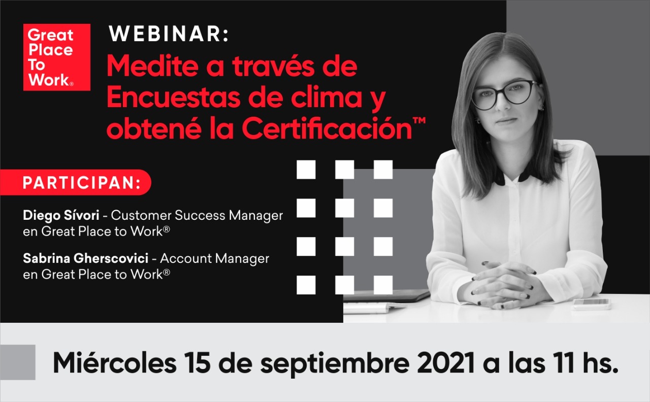 Medite a través de Encuestas de clima y obtené la Certificación™️