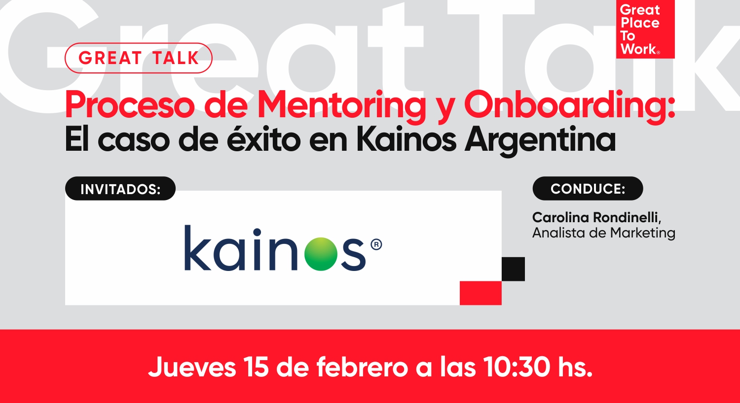 Great Talk | Proceso de Mentoring y Onboarding: El caso de éxito de Kainos Argentina