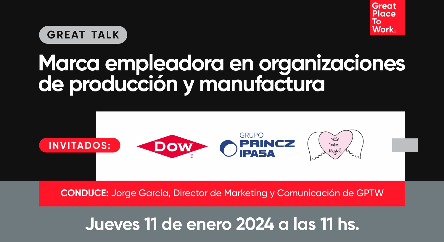 Great Talk | Marca empleadora en organizaciones de producción y manufactura